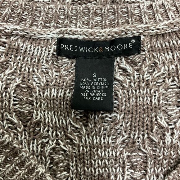 PRESWICK & MOORE Cable Knit Sweater - Picture 4 of 4